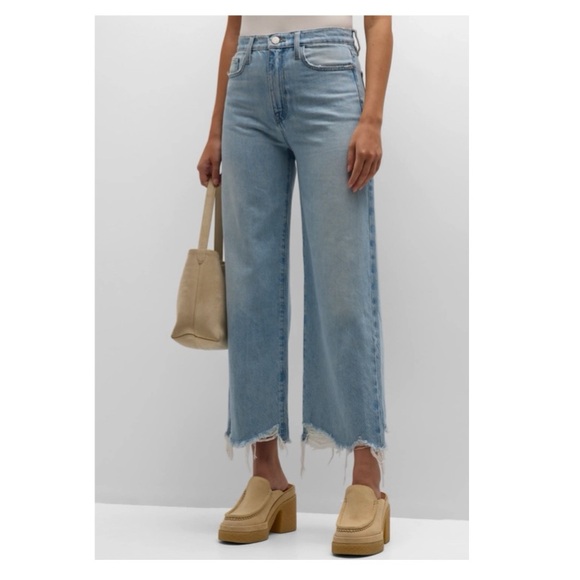 Frame Denim Denim - Frame Le Jane Wide Leg Crop Jeans - Flaw on Pocket